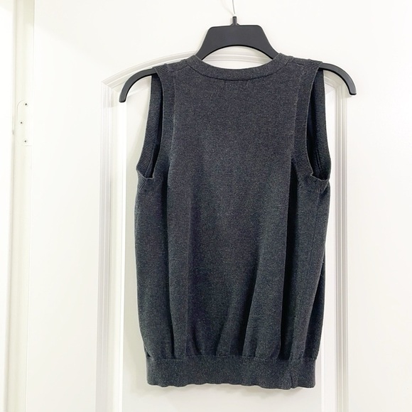 Forever 21 gray sleeveless knit cardigan - Picture 2 of 4